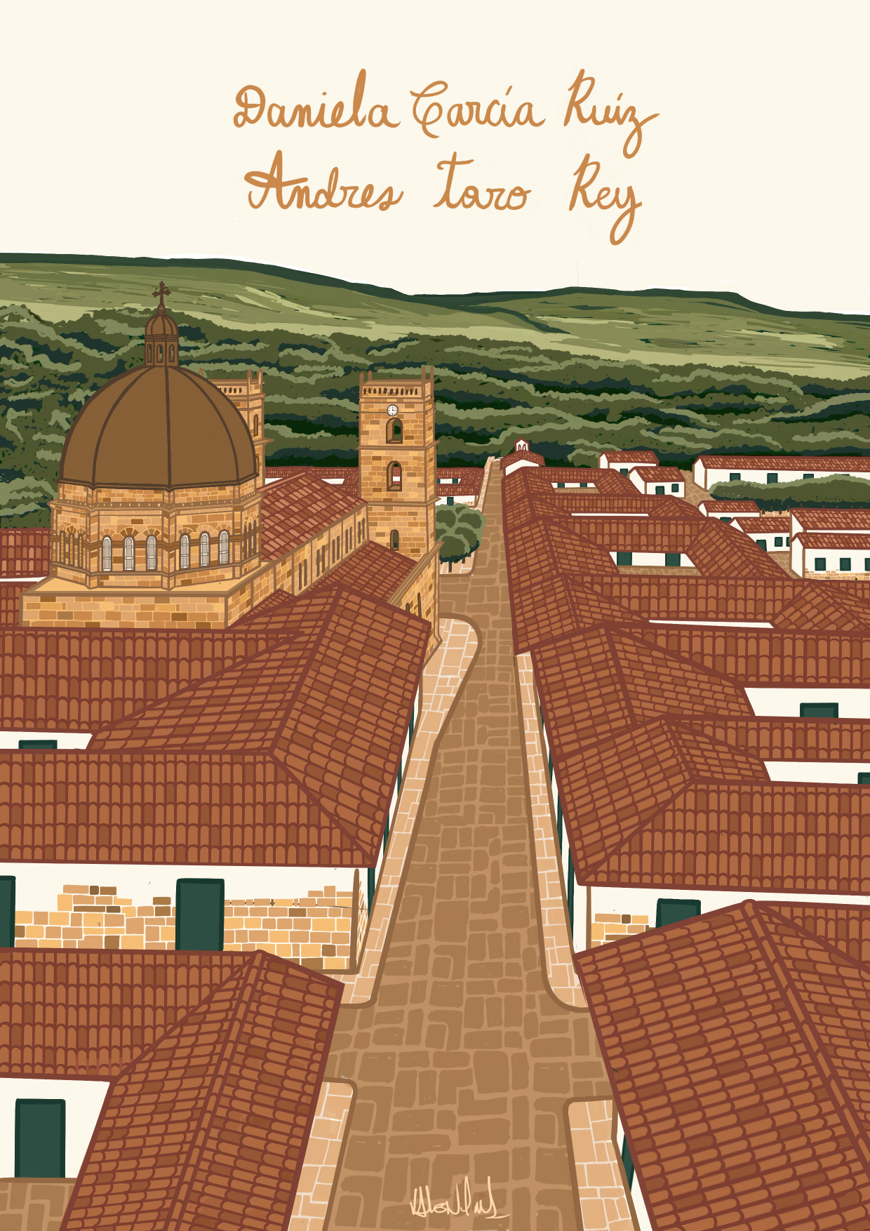 Illustrated town — Barichara